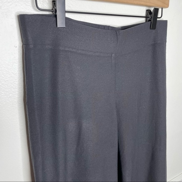 Eileen Fisher Knit Grey Ponte Pant Womens S - Picture 2 of 9
